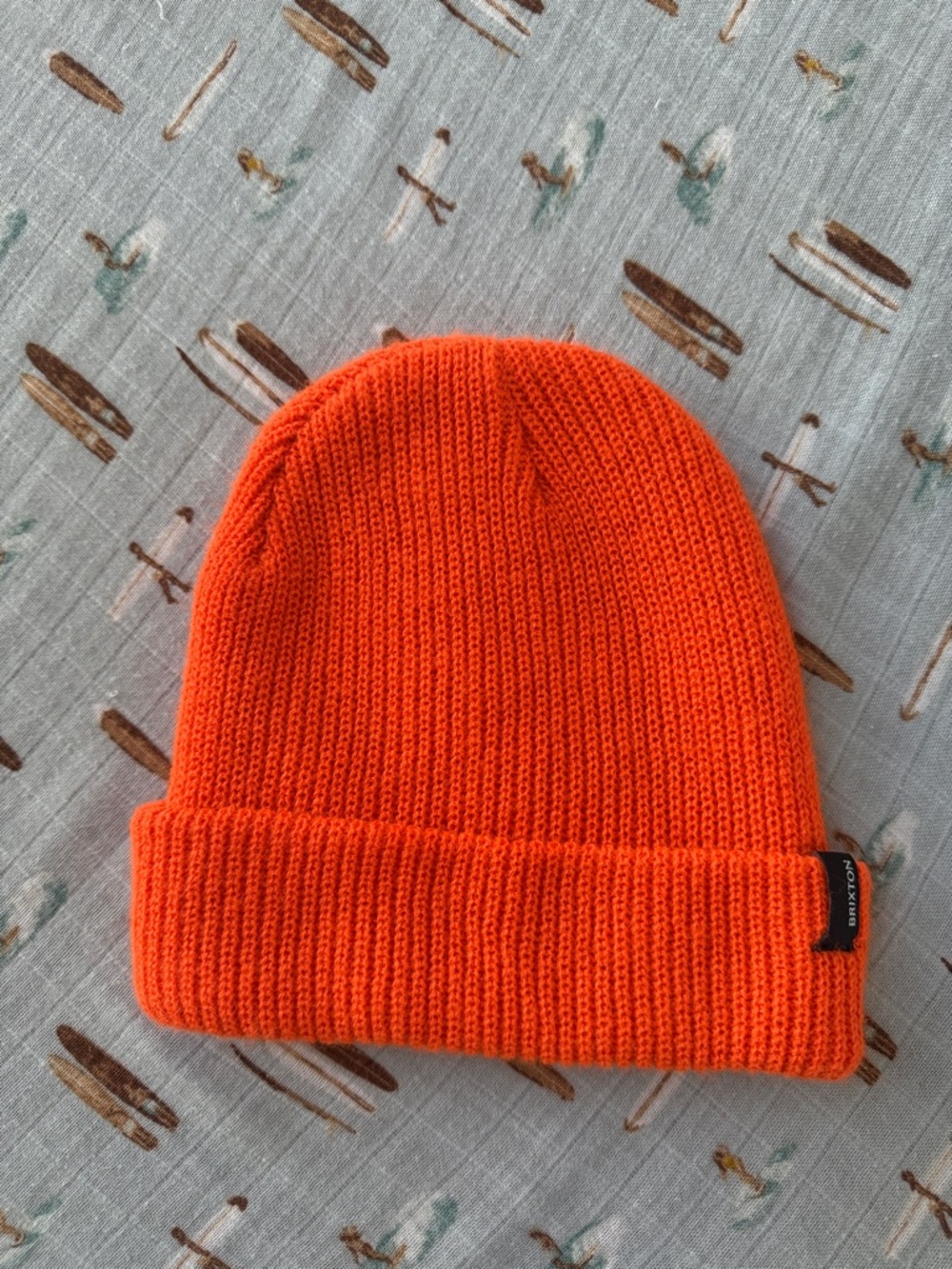 Brixton Vibrant Orange Knit Beenie